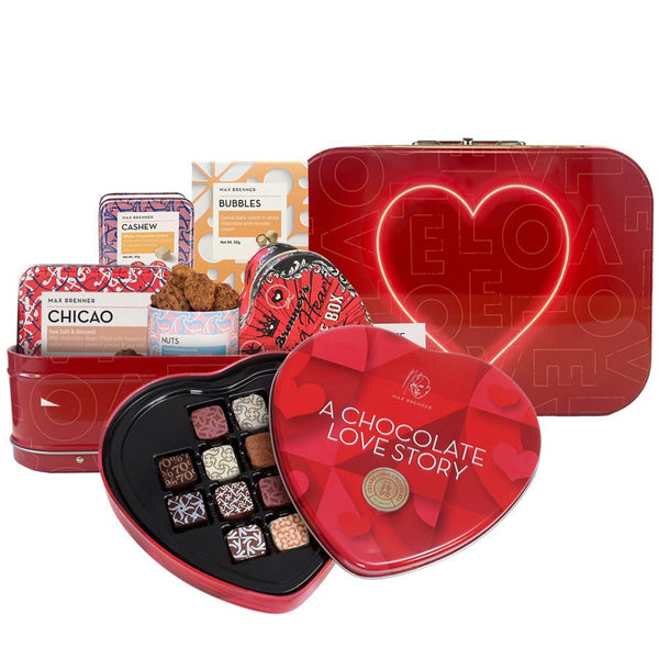 LOVE STORY BOX & 12pc Pralines Love Story