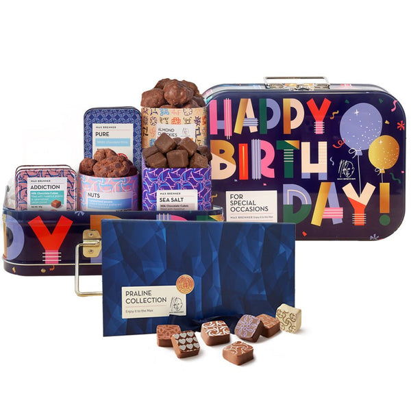 מארז יום הולדת ופרלין 18 LUXURY