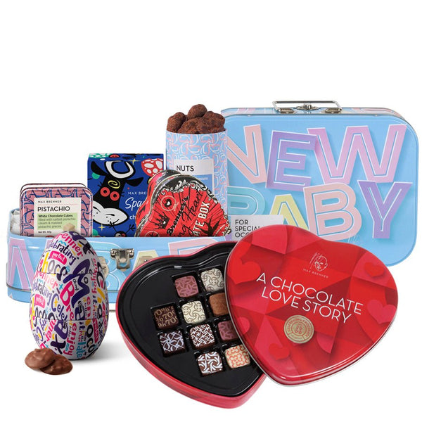 מארז מתנה ליולדת ומארז 12 פרלינים