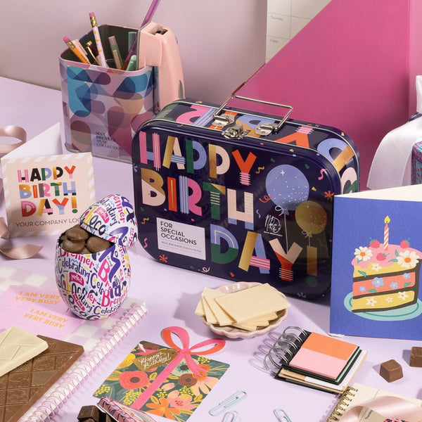 Birthday box and cocoa butter hand soap