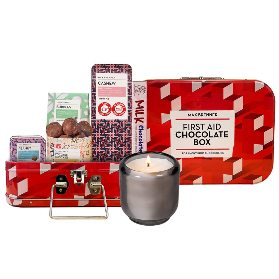 First Aid Chocolate Box & Scented Candle