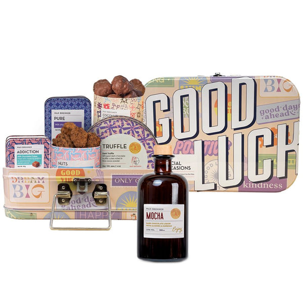 Good luck gift box and mocha liqueur
