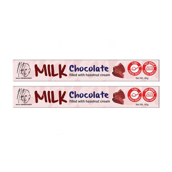 A pair of milk chocolate bars