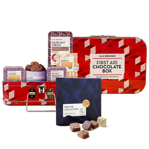 First Aid Chocolate Box & Luxury 9pc Pralines