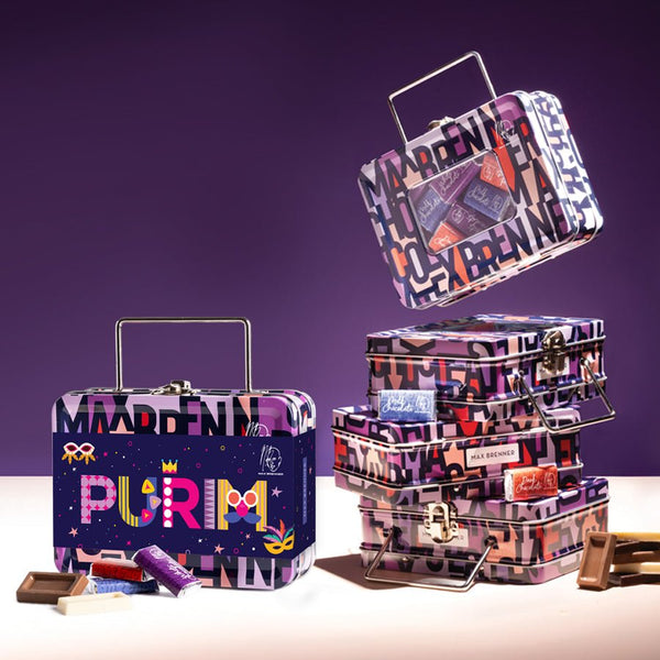 Meal delivery suitcase and mini Neapolitan suitcase for Purim