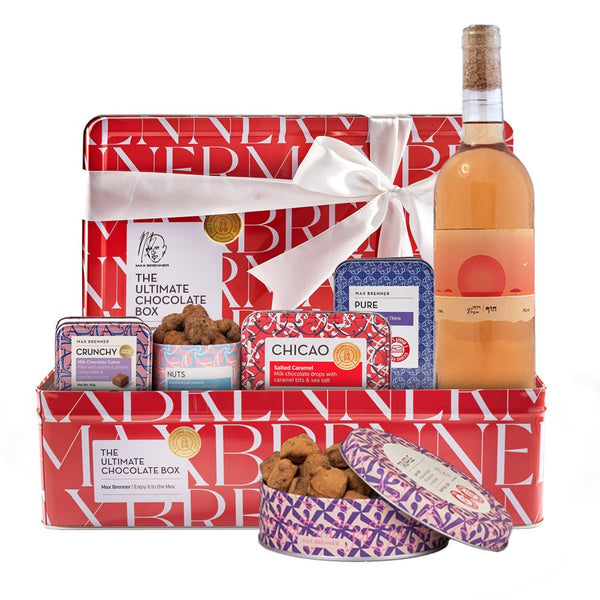 Chocolate and Rose Beach Wine Box