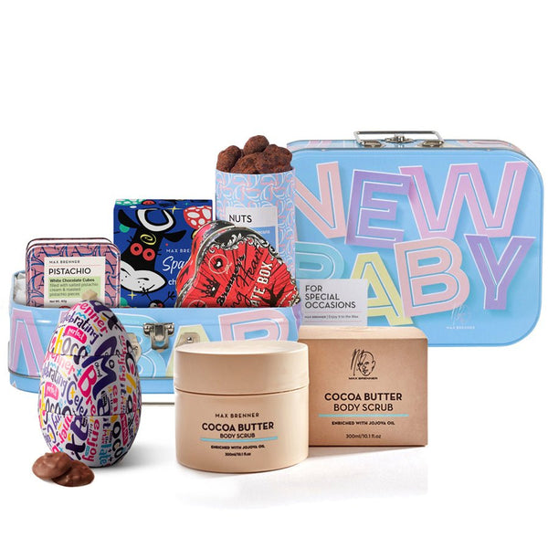 Gift box for the mother and cocoa butter peeling