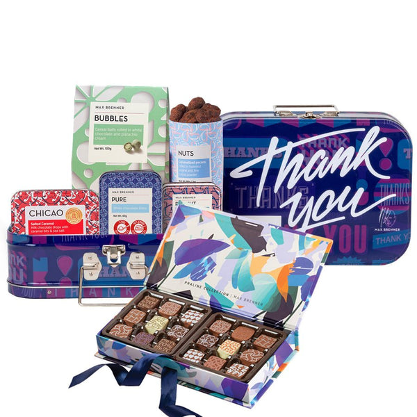 Thank you kit and a pack of 18 Dream pralines