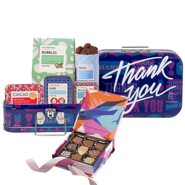 Thank you box and a box of 9 Dream pralines