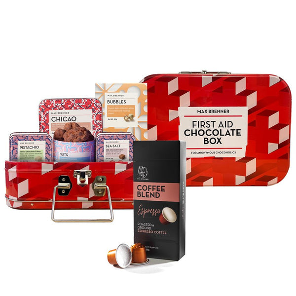 First Aid Chocolate Box & Espresso Capsules
