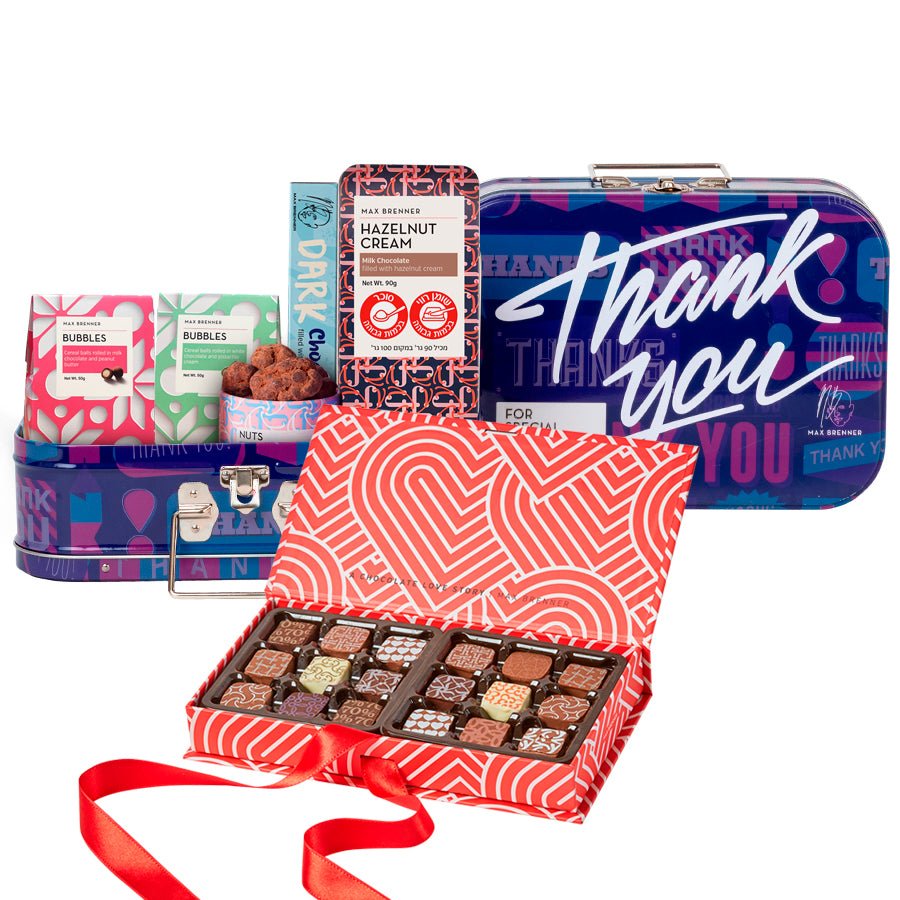 Sweet Thank you & 18pc Love Story Pralines