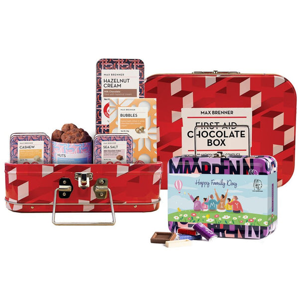 First Aid Chocolate Box & מיני מזוודת שוקולד נפוליטנים ליום המשפחה