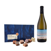 Luxury 18pc Pralines & יין חוף לבן שרדונה