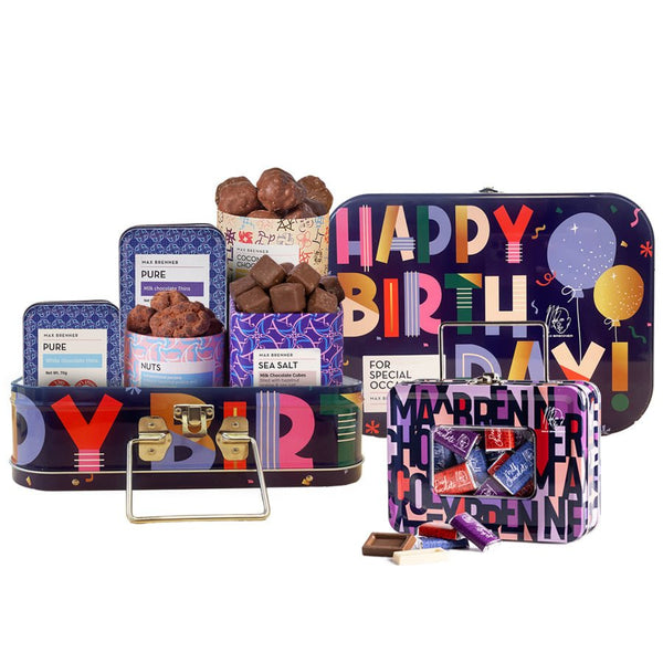 מארז מזוודת יום הולדת & מיני מזוודת שוקולד נפוליטנים