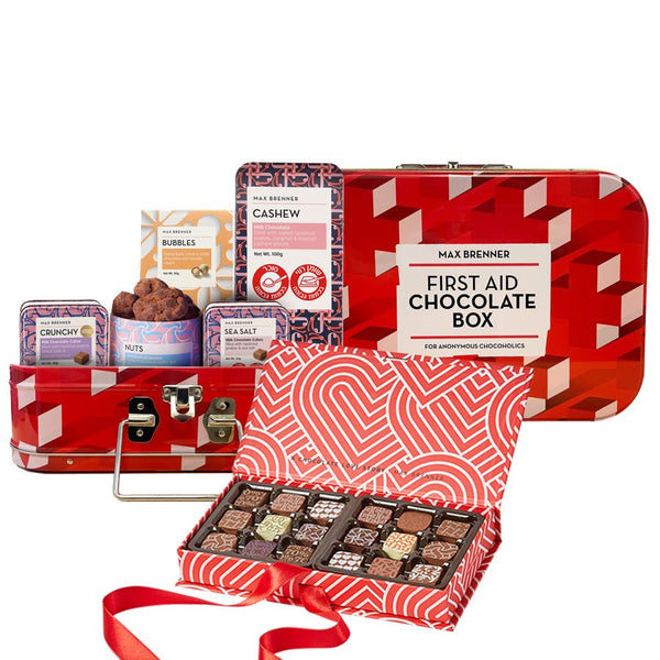 First Aid Chocolate Box & 18pc Pralines Love Story