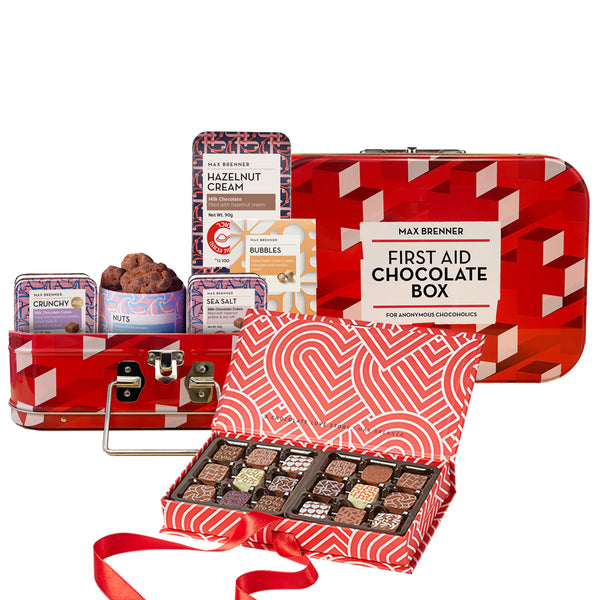 First Aid Chocolate Box & 18pc Pralines Love Story