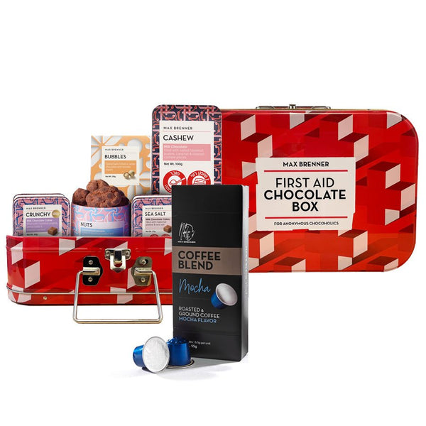 First Aid Chocolate Box & Mocha Capsules