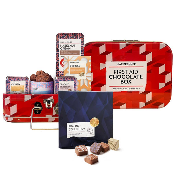 First Aid Chocolate Box & Luxury 9pc Pralines
