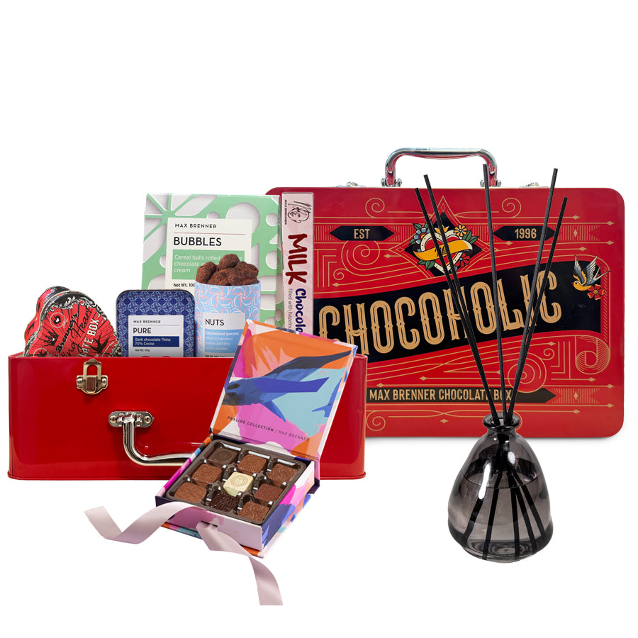 Chocoholic Premium Large Suitcase & מפיץ ריח