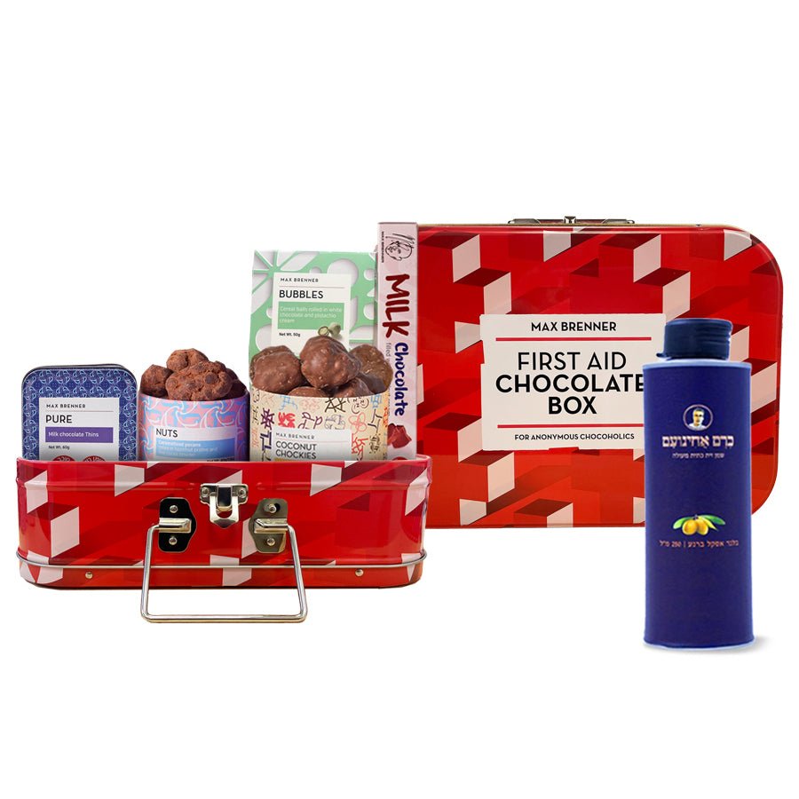First Aid Chocolate Box & שמן זית כרם אחינועם