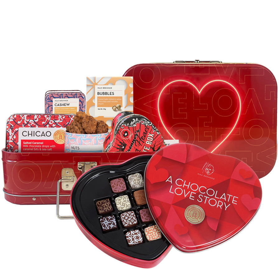 LOVE STORY BOX & 12pc Pralines Love Story
