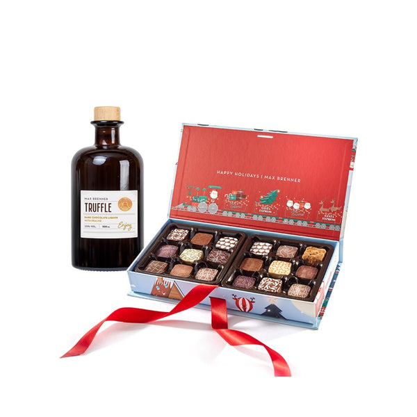 Winter 18pc Pralines & Truffle Liqueur