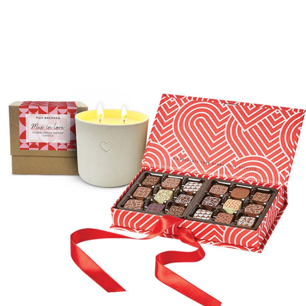 Love story 18 pralines & Aromatic Candle