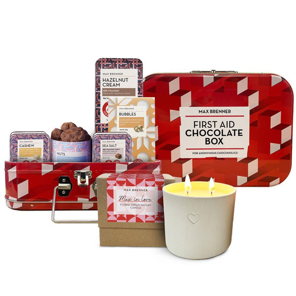 First Aid Chocolate Box & Aromatic Candle