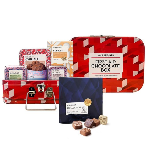 First Aid Chocolate Box & Luxury 9pc Pralines