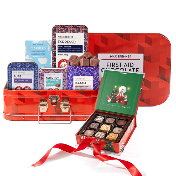 First Aid Chocolate Box & Winter 9 Pralines